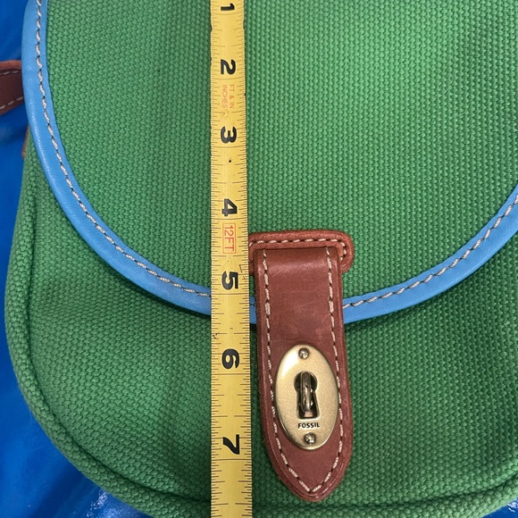 Green Fossil crossbody messenger handbag New without the tags - Picture 3 of 9